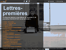 Tablet Screenshot of lettres-premieres.com